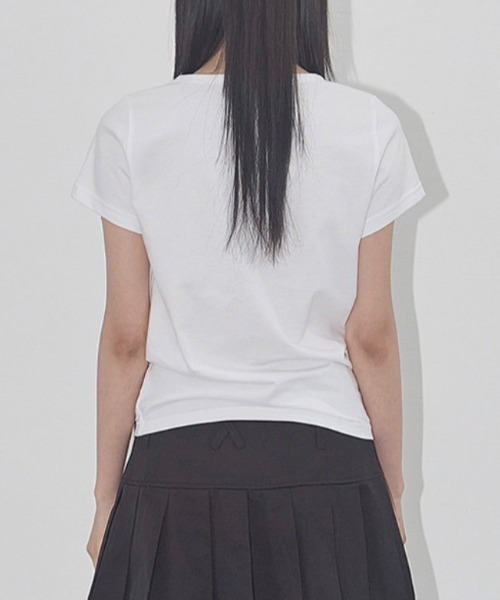 FANCY CLUB(ファンシークラブ)の「【FANCY CLUB】FY LEOPARD TEE / 【ファンシークラブ】レオパードロゴ半袖Tシャツ(Tシャツ/カットソー・レディース・ブラック/レッド/ホワイト・ONE SIZE)」の12枚目の写真