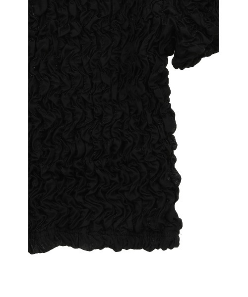 トップス CLANE W FACE SHIRRING CRROPED TOPS W FACE SHIRRING CRROPED TOPS（Tシャツ/カットソー）｜CLANE