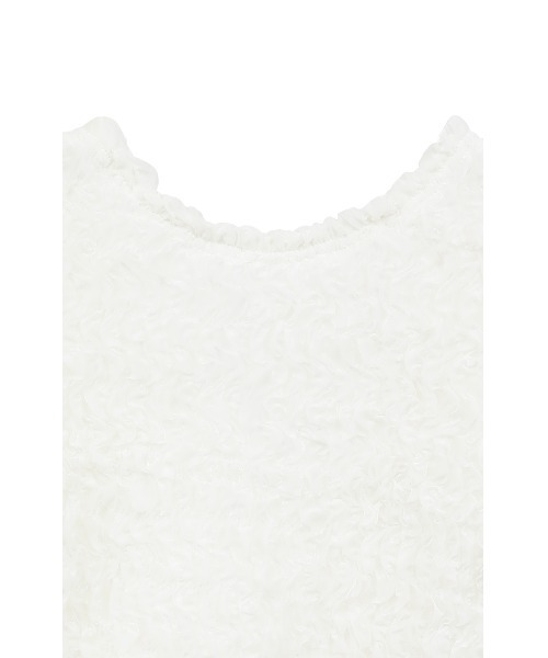 トップス CLANE W FACE SHIRRING CRROPED TOPS W FACE SHIRRING CRROPED TOPS（Tシャツ/カットソー）｜CLANE