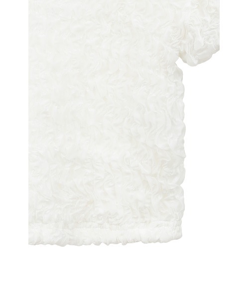 【ゆり】CLANE W FACE SHIRRING CRROPEDTOPS CLANE】W face shirring tops/GARAGE OF GOOD CLOTHING