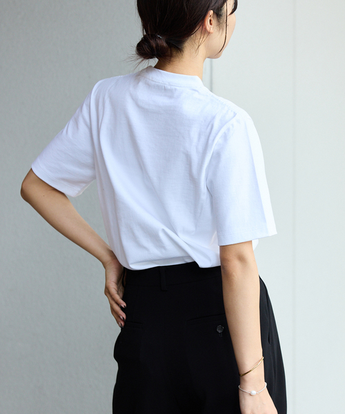もらって嬉しい出産祝い 別注 ATON/エイトン AIR Tシャツ（T TEE SIZE OVER SPINNING トップス