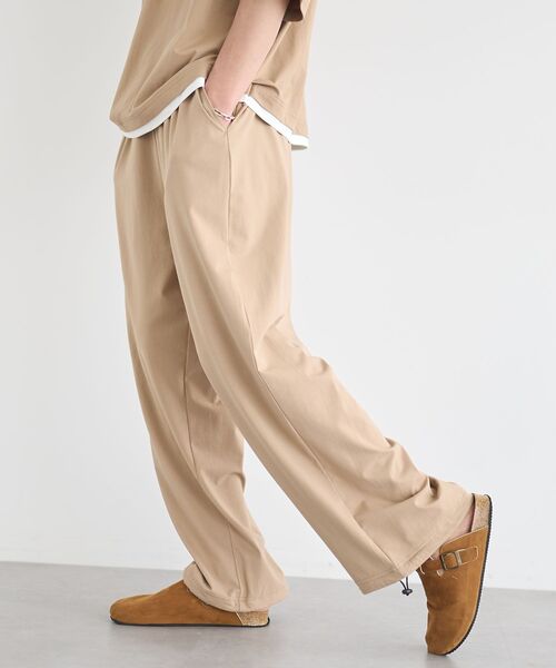 CRAFT STANDARD BOUTIQUE(クラフトスタンダードブティック)の「接触冷感/速乾/UVカット ワイドパンツ(その他パンツ・メンズ・ブラック/チャコールグレー/ベージュ・L/M/XL)」の5枚目の写真