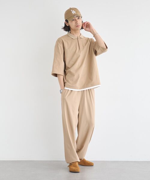 CRAFT STANDARD BOUTIQUE(クラフトスタンダードブティック)の「接触冷感/速乾/UVカット ワイドパンツ(その他パンツ・メンズ・ブラック/チャコールグレー/ベージュ・L/M/XL)」の7枚目の写真