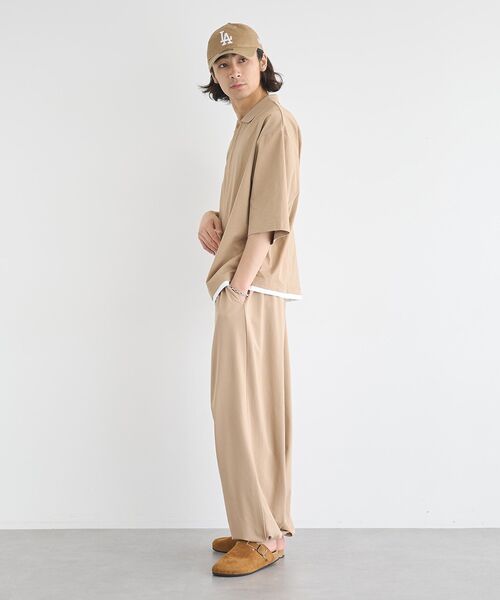 CRAFT STANDARD BOUTIQUE(クラフトスタンダードブティック)の「接触冷感/速乾/UVカット ワイドパンツ(その他パンツ・メンズ・ブラック/チャコールグレー/ベージュ・L/M/XL)」の8枚目の写真