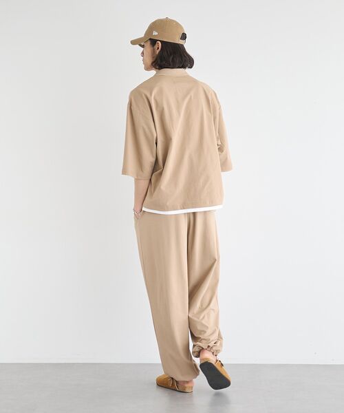 CRAFT STANDARD BOUTIQUE(クラフトスタンダードブティック)の「接触冷感/速乾/UVカット ワイドパンツ(その他パンツ・メンズ・ブラック/チャコールグレー/ベージュ・L/M/XL)」の9枚目の写真
