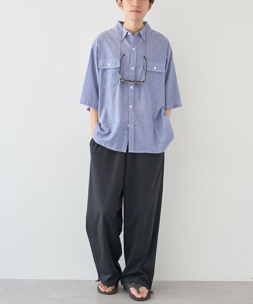 CRAFT STANDARD BOUTIQUE(クラフトスタンダードブティック)の「接触冷感/速乾/UVカット ワイドパンツ(その他パンツ・メンズ・ブラック/チャコールグレー/ベージュ・L/M/XL)」の13枚目の写真