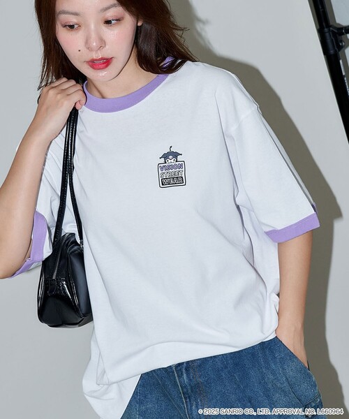 VISION STREET WEAR(ヴィジョンストリートウェア)の「VISION STREET WEAR/ヴィジョンストリートウェアー Kuromi Skate Back Print Tシャツ/クロミ/キャラクター(限定展開)(UNISEX)(Tシャツ/カットソー・メンズ・ホワイト/オフホワイト/ブラック・LARGE/MEDIUM/SMALL)」の1枚目の写真