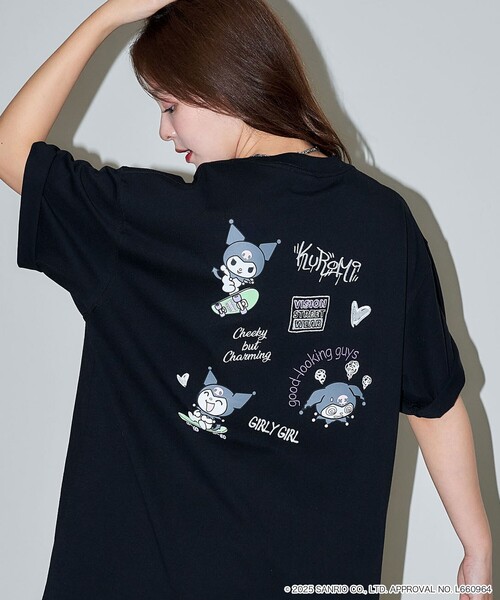 VISION STREET WEAR(ヴィジョンストリートウェア)の「VISION STREET WEAR/ヴィジョンストリートウェアー Kuromi Skate Back Print Tシャツ/クロミ/キャラクター(限定展開)(UNISEX)(Tシャツ/カットソー・メンズ・ホワイト/オフホワイト/ブラック・LARGE/MEDIUM/SMALL)」の3枚目の写真