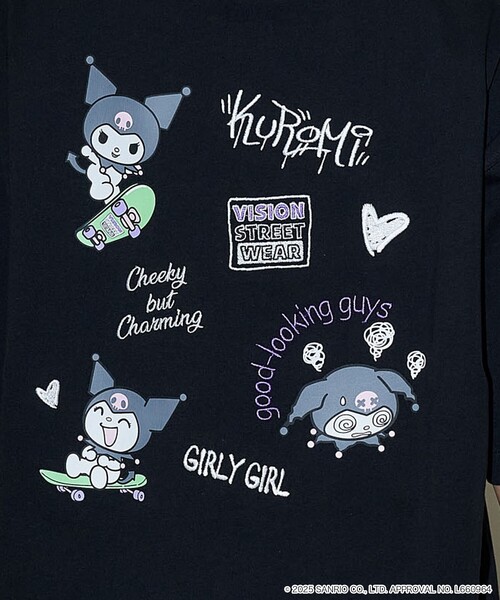VISION STREET WEAR(ヴィジョンストリートウェア)の「VISION STREET WEAR/ヴィジョンストリートウェアー Kuromi Skate Back Print Tシャツ/クロミ/キャラクター(限定展開)(UNISEX)(Tシャツ/カットソー・メンズ・ホワイト/オフホワイト/ブラック・LARGE/MEDIUM/SMALL)」の9枚目の写真