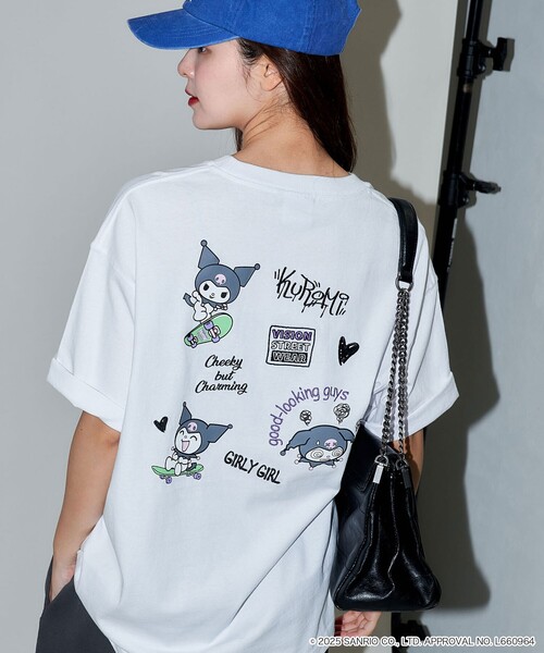 VISION STREET WEAR(ヴィジョンストリートウェア)の「VISION STREET WEAR/ヴィジョンストリートウェアー Kuromi Skate Back Print Tシャツ/クロミ/キャラクター(限定展開)(UNISEX)(Tシャツ/カットソー・メンズ・ホワイト/オフホワイト/ブラック・LARGE/MEDIUM/SMALL)」の10枚目の写真