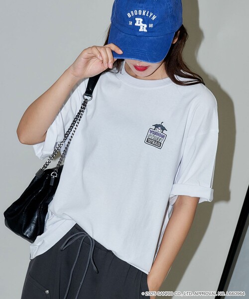 VISION STREET WEAR(ヴィジョンストリートウェア)の「VISION STREET WEAR/ヴィジョンストリートウェアー Kuromi Skate Back Print Tシャツ/クロミ/キャラクター(限定展開)(UNISEX)(Tシャツ/カットソー・メンズ・ホワイト/オフホワイト/ブラック・LARGE/MEDIUM/SMALL)」の11枚目の写真