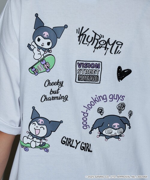 VISION STREET WEAR(ヴィジョンストリートウェア)の「VISION STREET WEAR/ヴィジョンストリートウェアー Kuromi Skate Back Print Tシャツ/クロミ/キャラクター(限定展開)(UNISEX)(Tシャツ/カットソー・メンズ・ホワイト/オフホワイト/ブラック・LARGE/MEDIUM/SMALL)」の20枚目の写真