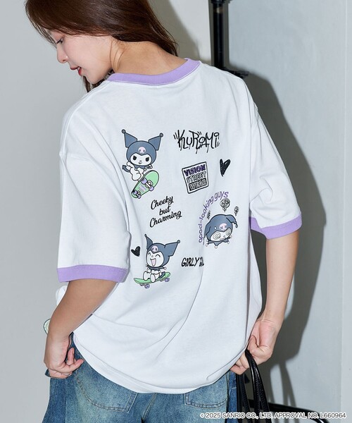 VISION STREET WEAR(ヴィジョンストリートウェア)の「VISION STREET WEAR/ヴィジョンストリートウェアー Kuromi Skate Back Print Tシャツ/クロミ/キャラクター(限定展開)(UNISEX)(Tシャツ/カットソー・メンズ・ホワイト/オフホワイト/ブラック・LARGE/MEDIUM/SMALL)」の21枚目の写真