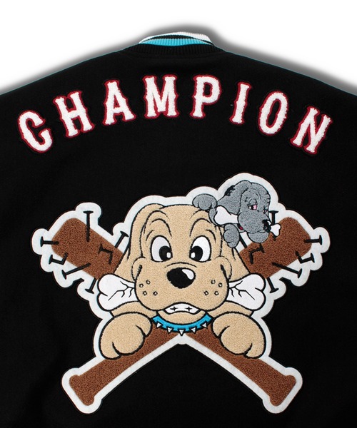 GALFY（ガルフィー）の「【GALFY/ガルフィー】復活わんわん大学ジャケット（スタジャン・メンズ・ブラック系/ブラック/ネイビー系・L/XL）」の15枚目の写真