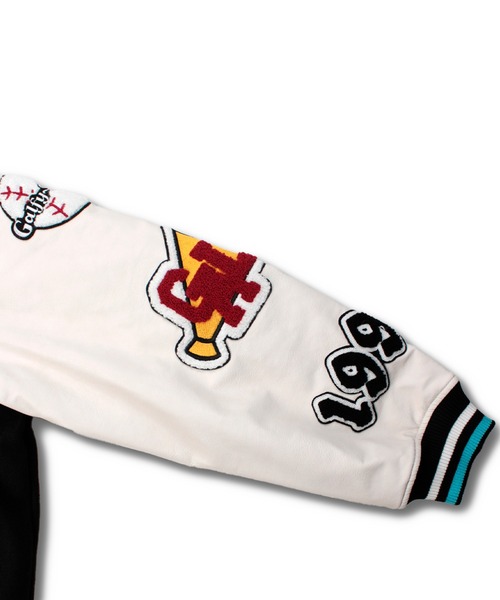 GALFY（ガルフィー）の「【GALFY/ガルフィー】復活わんわん大学ジャケット（スタジャン・メンズ・ブラック系/ブラック/ネイビー系・L/XL）」の14枚目の写真