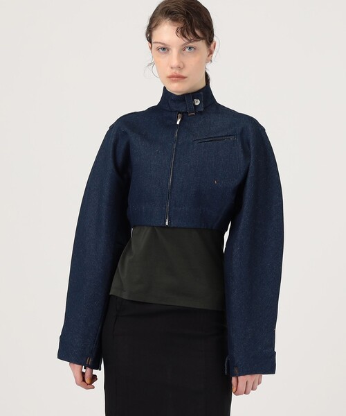 ■Jacquemus De-Nimes レッド デニム ジャケット Red De-Nîmes recycled-denim jacket | JACQUEMUS | NET-A-PORTER