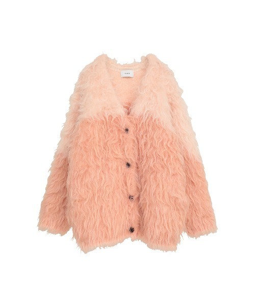 CLANE（クラネ）の「CLANE/クラネ/BI COLOR SHAGGY KNIT CARDIGAN