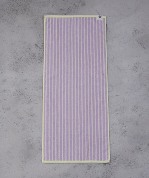 WITH OR WITHOUT（ウィズオアウィズアウト）の「STRIPE FACE TOWEL/ストライプフェイスタオル（タオル・メンズ・ブラウン系その他/パープル系その他・FREE）」の10枚目の写真