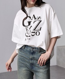 【nui nullu】英字ロゴレタリングビッグＴシャツ