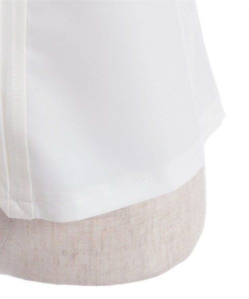 axes femme(アクシーズファム)の「ハトメ×チェーン付リボンブラウス(シャツ/ブラウス・レディース・キナリ/サックスブルー/ブラック/ラベンダー・FREE)」の9枚目の写真