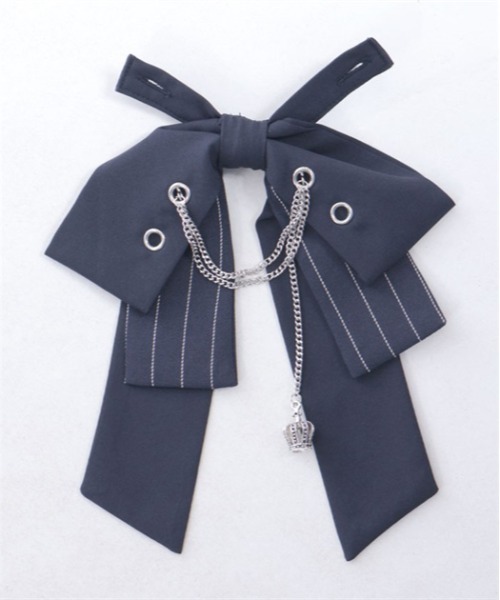 axes femme(アクシーズファム)の「ハトメ×チェーン付リボンブラウス(シャツ/ブラウス・レディース・キナリ/サックスブルー/ブラック/ラベンダー・FREE)」の21枚目の写真