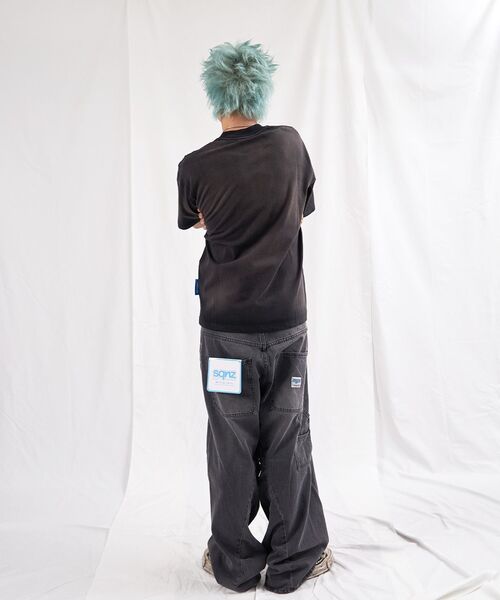 SEQUENZ（シークエンズ）の「【SEQUENZ（シークエンズ）】FADE APPLIQUE LOGO TEE /  Tシャツ クルーネック 半袖 加工 古着（Tシャツ/カットソー・メンズ・レッド/サンドベージュ/ブラック・SMALL/MEDIUM/LARGE/X-LARGE）」の12枚目の写真