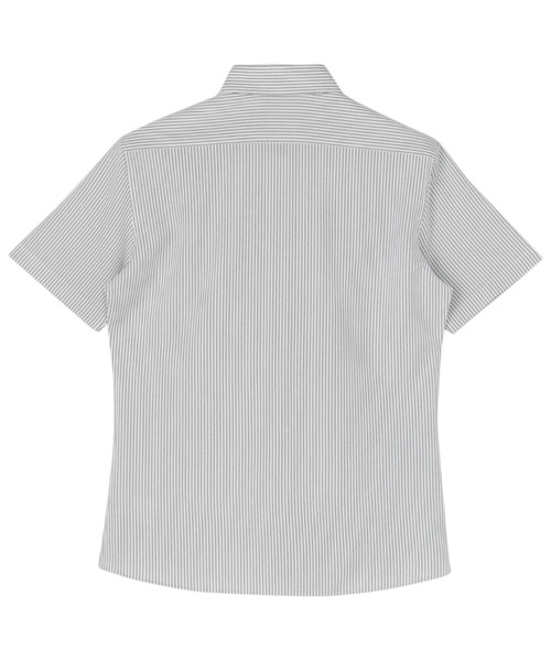 TOKYO SHIRTS(トウキョウシャツ)の「形態安定ノーアイロン レギュラー 半袖ストレッチビジネスワイシャツ(ビジネスシャツ・レディース・グレー・S/M/L/LL/XL)」の5枚目の写真