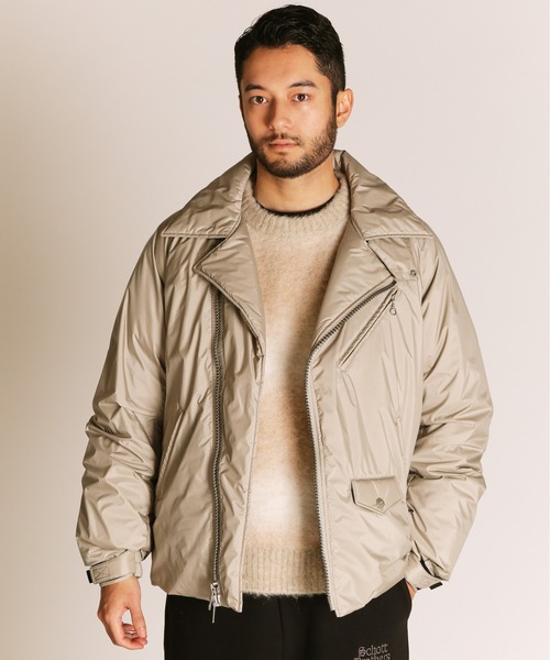schott（ショット）の「Schott/ショット/xNANGA/×ナンガ/AURORA DOUBLE BREAST DOWN JACKET/オーロラ ダブルブレスト ダウンジャケット（ダウンジャケット/コート・メンズ・ブラック/ベージュ/セージグリーン・XL/L/M/2XL）」の12枚目の写真