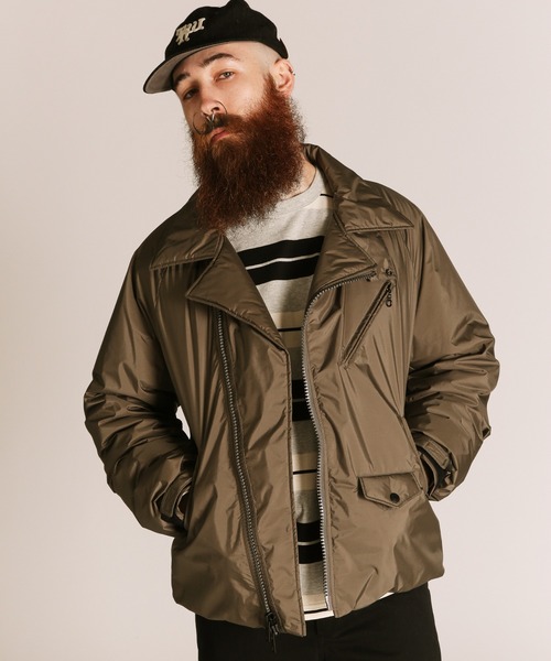 schott（ショット）の「Schott/ショット/xNANGA/×ナンガ/AURORA DOUBLE BREAST DOWN JACKET/オーロラ ダブルブレスト ダウンジャケット（ダウンジャケット/コート・メンズ・ブラック/ベージュ/セージグリーン・XL/L/M/2XL）」の13枚目の写真