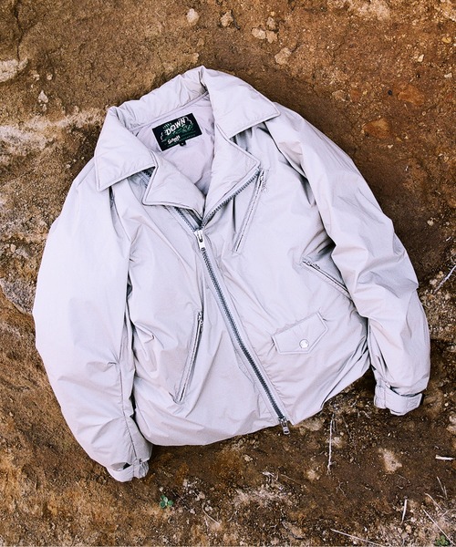 schott（ショット）の「Schott/ショット/xNANGA/×ナンガ/AURORA DOUBLE BREAST DOWN JACKET/オーロラ ダブルブレスト ダウンジャケット（ダウンジャケット/コート・メンズ・ブラック/ベージュ/セージグリーン・XL/L/M/2XL）」の8枚目の写真