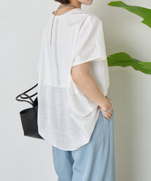 Jena espace merveilleux | 【大人の切替Ｔ】バックラインシルケットカットソー(Tシャツ/カットソー)