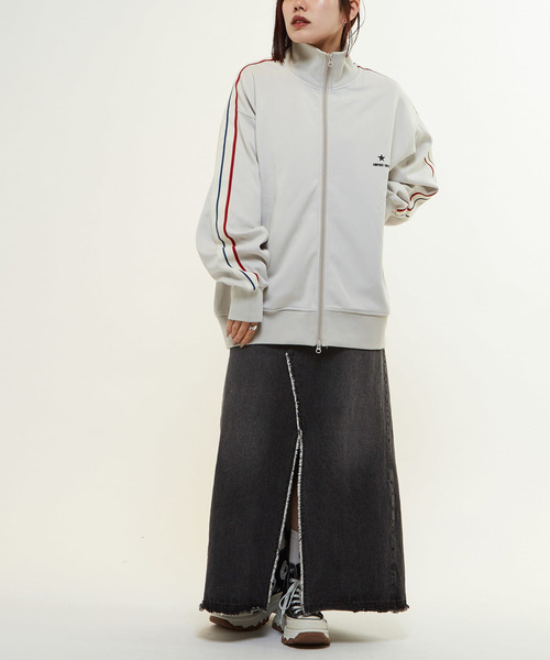 コンバーストウキョウ　トラックジャケット SIDE LINE LOOSE TRACK JACKET(UNISEX)（ジャージ）｜CONVERSE