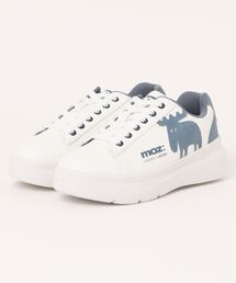 【MOZ】モズ 厚底ロゴコートスニーカー MZ-23380