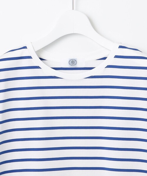 J.PRESS Ladies(J.プレス レディス)の「【WEB限定カラーあり・洗える】ULTIM天竺ボーダー カットソー(Tシャツ/カットソー・レディース・ブルー系1/ライトグリーン系1/ブラック系2/ベージュ系2・SMALL)」の19枚目の写真