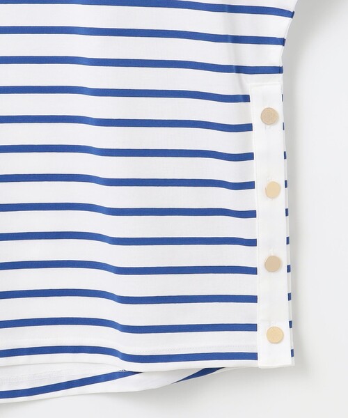 J.PRESS Ladies(J.プレス レディス)の「【WEB限定カラーあり・洗える】ULTIM天竺ボーダー カットソー(Tシャツ/カットソー・レディース・ブルー系1/ライトグリーン系1/ブラック系2/ベージュ系2・SMALL)」の21枚目の写真