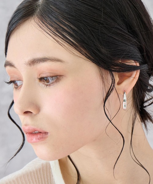 ANAP（アナップ）の「ニュアンス リング ピアス（ピアス（両耳用）・レディース・ゴールド/シルバー・FREE）」の3枚目の写真