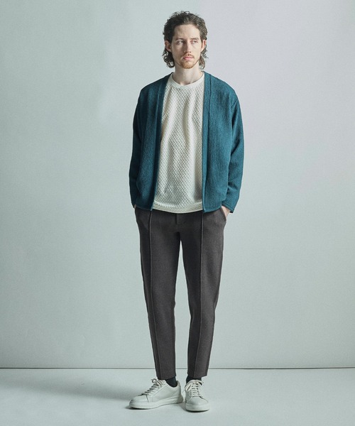 MEN'S BIGI（メンズビギ）の「ワッフルシアサッカーカーディガン（カーディガン/ボレロ・メンズ・ブラック/ベージュ/グリーン・03/02）」の18枚目の写真