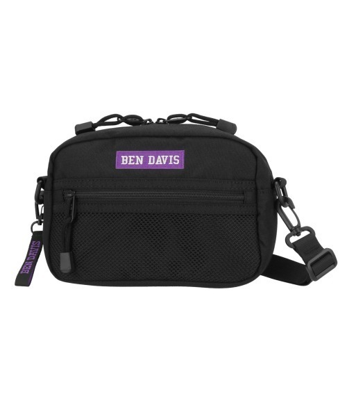 BEN DAVIS(ベンデイビス)の「BEN DAVIS ベンデイビス WIDE MESH SHOULDER ワイドメッシュショルダー(ショルダーバッグ・レディース・ブラック×レッド/ブラック×グリーン/ブラック×パープル/ブラック×ブラック・FREE)」の3枚目の写真