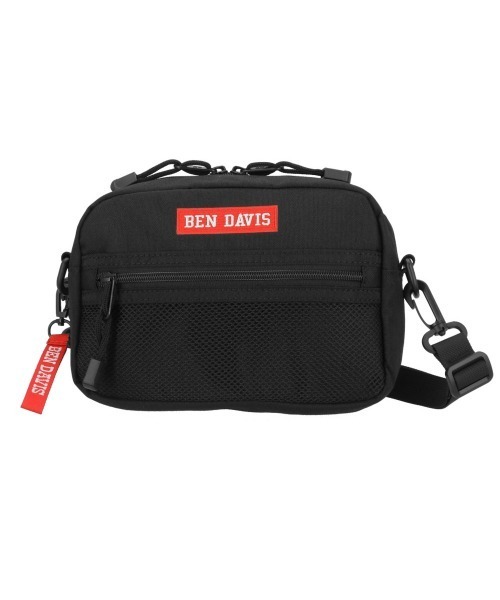 BEN DAVIS(ベンデイビス)の「BEN DAVIS ベンデイビス WIDE MESH SHOULDER ワイドメッシュショルダー(ショルダーバッグ・レディース・ブラック×レッド/ブラック×グリーン/ブラック×パープル/ブラック×ブラック・FREE)」の1枚目の写真
