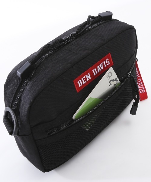 BEN DAVIS(ベンデイビス)の「BEN DAVIS ベンデイビス WIDE MESH SHOULDER ワイドメッシュショルダー(ショルダーバッグ・レディース・ブラック×レッド/ブラック×グリーン/ブラック×パープル/ブラック×ブラック・FREE)」の6枚目の写真