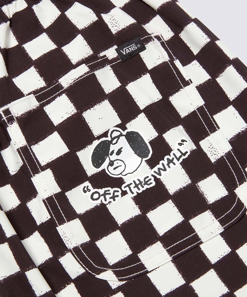 VANS（バンズ）の「RIROO ウィメンズ DOG チェッカーショーツ（その他パンツ・レディース・オフホワイト/ピンク・X-LARGE/MEDIUM/SMALL/LARGE/XX-LARGE）」の6枚目の写真