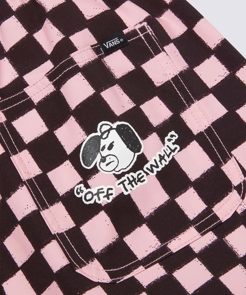 VANS（バンズ）の「RIROO ウィメンズ DOG チェッカーショーツ（その他パンツ・レディース・オフホワイト/ピンク・X-LARGE/MEDIUM/SMALL/LARGE/XX-LARGE）」の11枚目の写真