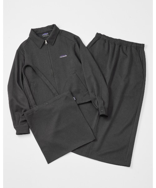 THOUSAND MILE（サウザンドマイル）の「【3点セット】ZIP BLOUSON＆SKIRT＆BAG SET UP WOOL LIKE/ジップブルゾン＆スカート＆バッグ  ウールライク（セットアップ・レディース・ブラウン/ネイビー/チャコールグレー・FREE）」の2枚目の写真