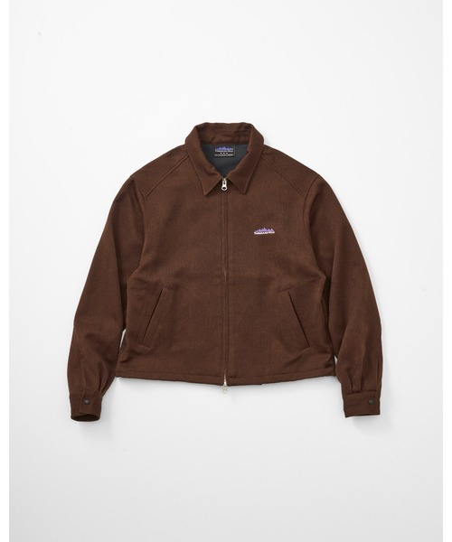 THOUSAND MILE（サウザンドマイル）の「【3点セット】ZIP BLOUSON＆SKIRT＆BAG SET UP WOOL LIKE/ジップブルゾン＆スカート＆バッグ  ウールライク（セットアップ・レディース・ブラウン/ネイビー/チャコールグレー・FREE）」の4枚目の写真