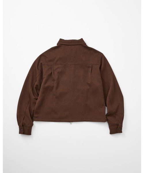 THOUSAND MILE（サウザンドマイル）の「【3点セット】ZIP BLOUSON＆SKIRT＆BAG SET UP WOOL LIKE/ジップブルゾン＆スカート＆バッグ  ウールライク（セットアップ・レディース・ブラウン/ネイビー/チャコールグレー・FREE）」の5枚目の写真