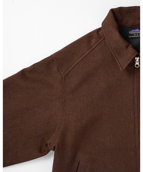 THOUSAND MILE（サウザンドマイル）の「【3点セット】ZIP BLOUSON＆SKIRT＆BAG SET UP WOOL LIKE/ジップブルゾン＆スカート＆バッグ  ウールライク（セットアップ・レディース・ブラウン/ネイビー/チャコールグレー・FREE）」の6枚目の写真