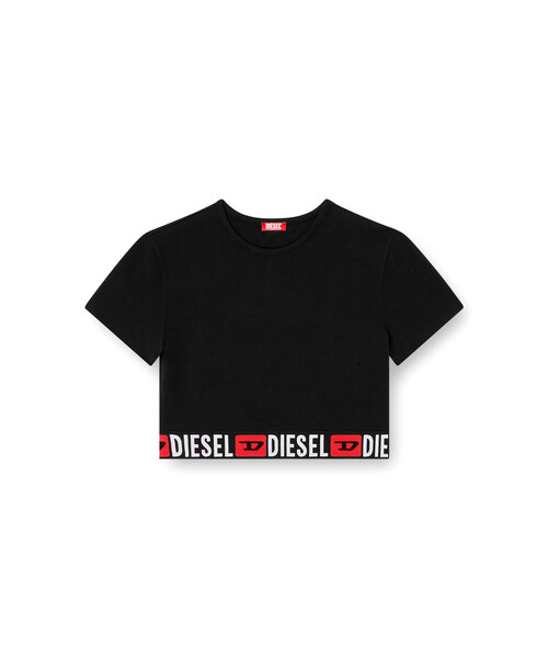 DIESEL(ディーゼル)の「ウィメンズ Tシャツ IRMA-D-CORE(Tシャツ/カットソー・レディース・ブラック・LARGE/SMALL/MEDIUM/X-SMALL)」の4枚目の写真