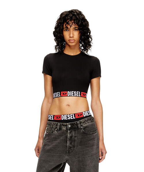DIESEL(ディーゼル)の「ウィメンズ Tシャツ IRMA-D-CORE(Tシャツ/カットソー・レディース・ブラック・LARGE/SMALL/MEDIUM/X-SMALL)」の5枚目の写真
