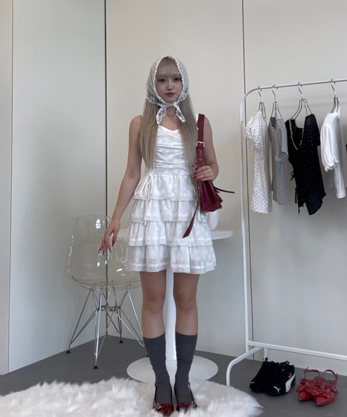 クレープクチュール フリルミニワンピース フラワーレースフリルミニワンピース(ワンピース)|RGRG