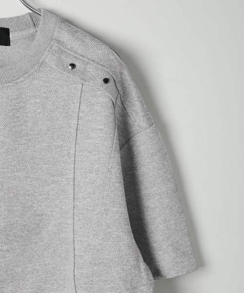 3.3 Field Trip （3.3フィールドトリップ）の「3.3 Field Trip／切り替えスタッズT（Tシャツ/カットソー・メンズ・グレー/ブラック・MEDIUM/LARGE）」の6枚目の写真